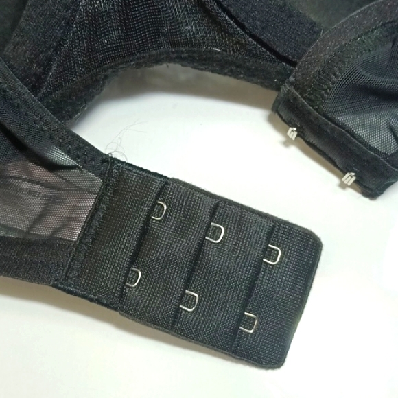 Victoria's Secret Beautiful Style Black &Silver Star Lace Women's Top Bra Size L - Picture 12 of 14